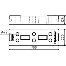 Mobile fence base #plate of concrete