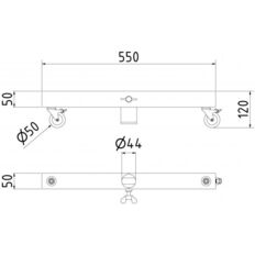 Mobile fence roller adapter