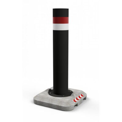 Mobile bollard #with solid concrete base