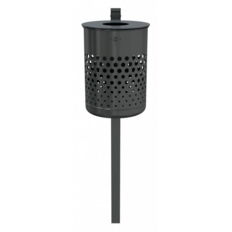 Free-standing litter bin, apporx. 50 l, with lid