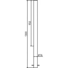 Ornamental bollard#Series 4074B#Ø 76 mm