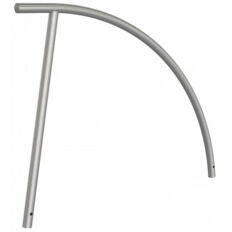 Stainless steel bicycle lean-on hoop#Ø 48 mm