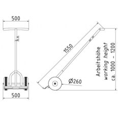 Trolley for base plates